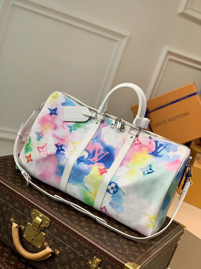Louis Vuitton Watercolor Keepall 50 travel bag NEW